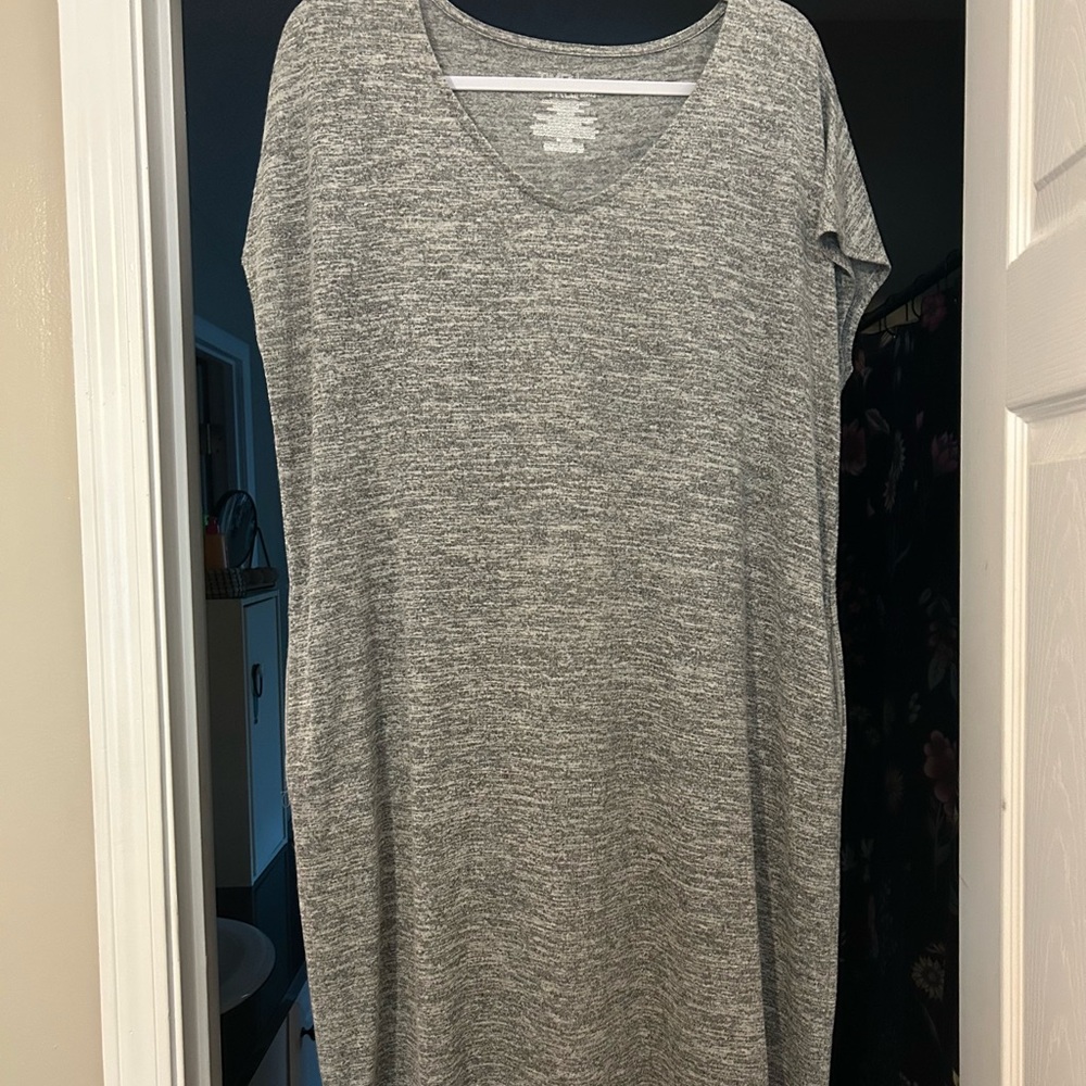 Time and Tru Gray Midi Dress